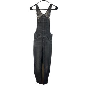Levi's Black One Piece Carpenter BIB Tapered Leg Denim Jean Overall Women Sz 26